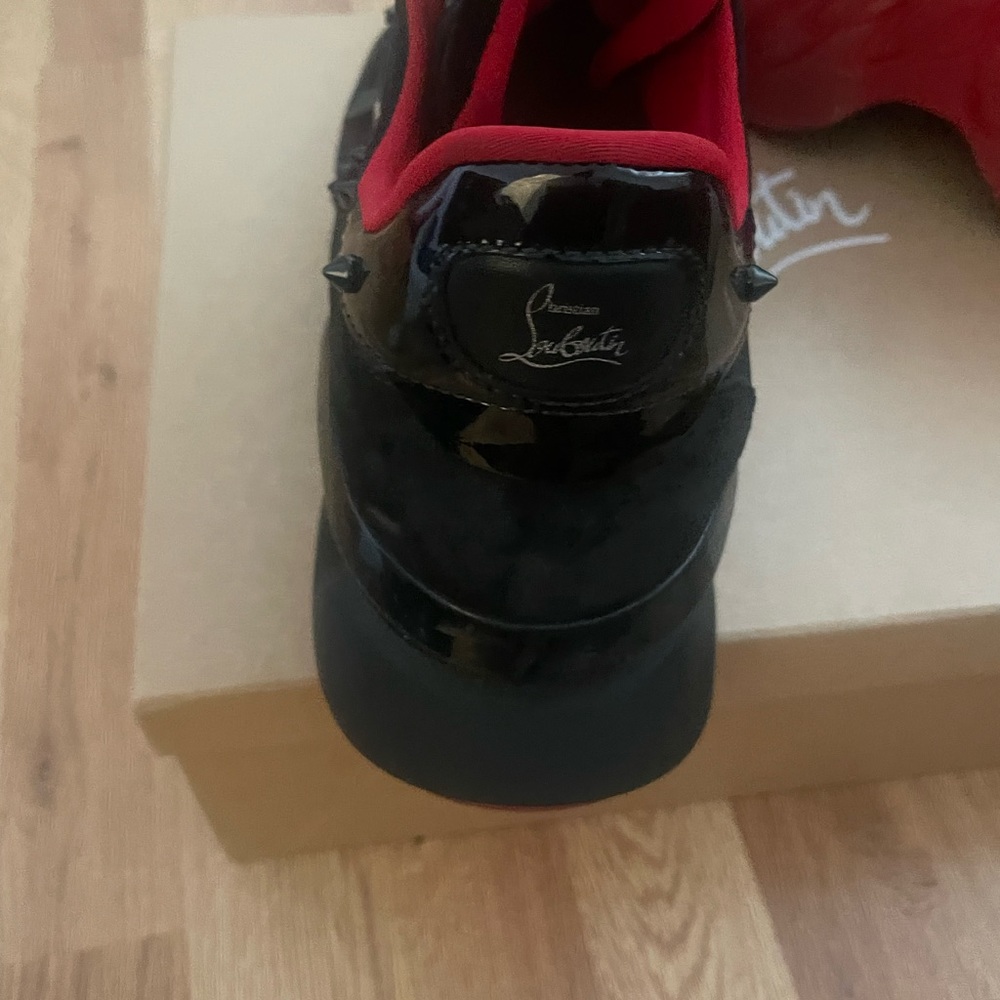Christian Louboutin red runner sneakers